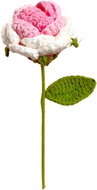 ANNAM Crochet flower Pink gradient roses, 5 × 33 cm - Artificial Flower