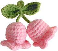 ANNAM Crochet flower pendant lily of the valley pink, 8 × 7 cm - Artificial Flower