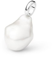 ANNA PERLY Luxury pendant with extra large white Kasumi pearl in silver (Ag 925/1000, 7 g) - Charm