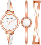 Anne Klein dámská dárková sada hodinek a náramků AK/3292WTST - Gift Set