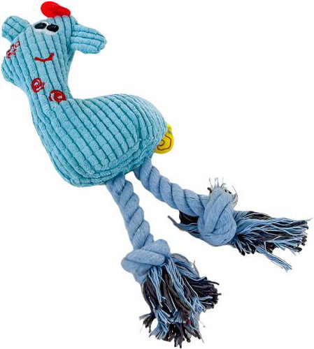 ANNAM Plush giraffe 25 cm, turquoise - Dog Toy - Main image