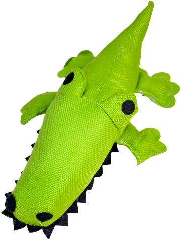 ANNAM Plush crocodile for animals 29 × 19 cm, green - Dog Toy - Main image