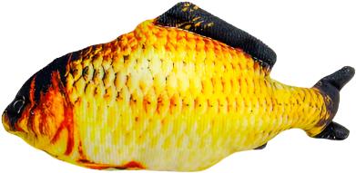 ANNAM Plush fish for animals 30 cm, yellow carp - Dog Toy - Main image