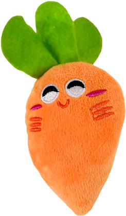 ANNAM Plush fruits and vegetables 9-13 cm, carrot - Dog Toy - Main image
