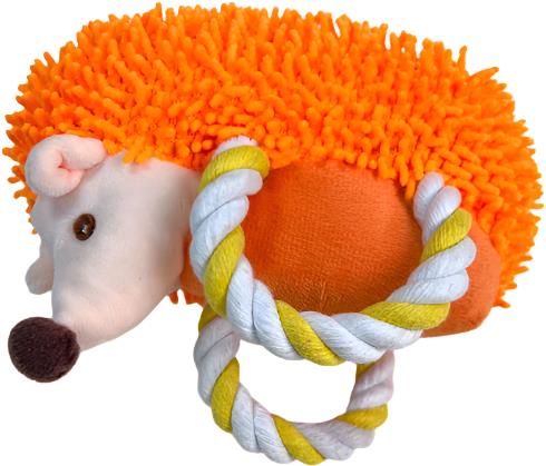 ANNAM Plush hedgehog 17 × 13 cm, orange - Dog Toy - Main image