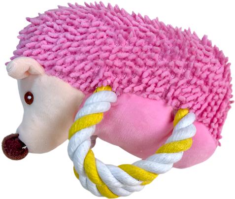 ANNAM Plush hedgehog 17 × 13 cm, pink - Dog Toy - Main image