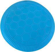 ANNAM Rubber flying saucer 18 cm, football pattern, blue - Dog Toy
