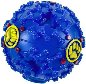 ANNAM Plastic ball with whistle 7 cm, blue - Dog Toy Ball - Main image