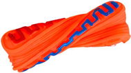 ANNAM Rubber squeaky bone twisted for dogs 14 cm, orange - Dog Toy