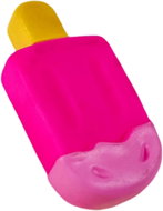 ANNAM Rubber squeaky ice cream 10 cm, pink - Dog Toy