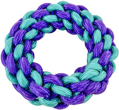 ANNAM Knitting circle for dogs 20 cm, purple-green - Dog Toy - Main image