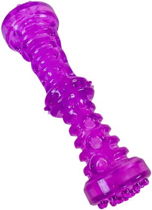 ANNAM Hard rubber dumbbell for biting for dogs 19 cm, purple - Dog Toy - Main image