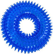 ANNAM Whistling Ring for dogs with spikes 12 cm, blue - Dog Toy