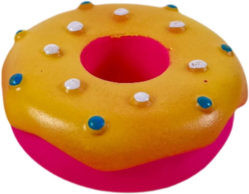 ANNAM Whistling donut for dogs 10 cm, yellow - Dog Toy - Main image