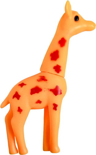 ANNAM Squeaky animal 9-15 cm (set of 4), giraffe - Dog Toy - Main image
