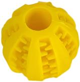 ANNAM Rubber ball for treats 7 cm, yellow - Dog Toy Ball - Main image