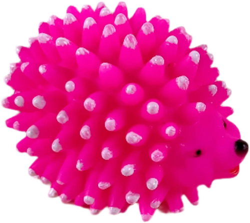 ANNAM Squeaky hedgehog 9 cm, pink - Dog Toy - Main image