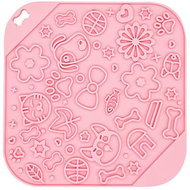 ANNAM Licking mat against chewing 30 cm, pink - Lick Mat