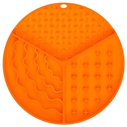 ANNAM Licking mat against chewing 20 cm, orange - Lick Mat - Main image