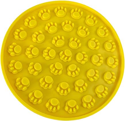 ANNAM Anti-chewing licking plate 15 cm, yellow - Lick Mat - Main image