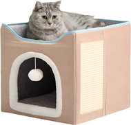 ANNAM Folding pet house 39 × 39 × 39 cm, beige - Pet Bed