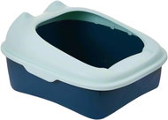 ANNAM Záchod pro kočky s lopatkou 35 × 50 × 20 cm, modrý - Kočičí toaleta