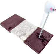 ANNAM Škrabadlo Mouse Pad 35 × 15 cm, hnědé - Škrabadlo pro kočky