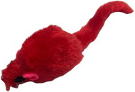 ANNAM Hairy mouse for cats 12 cm, red - Cat Toy Mouse