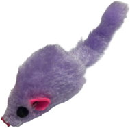 ANNAM Fluffy mouse for cats 12 cm, purple - Cat Toy Mouse