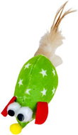 ANNAM Mouse with feathers for cats 15 cm, green - Cat Toy Mouse