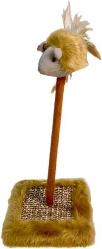 ANNAM Rocking mouse for cats 13 × 30 cm, brown - Cat Toy - Main image
