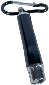 ANNAM Key ring with carabiner and laser 12 cm, black - Laser Pointer for Cats - Main image