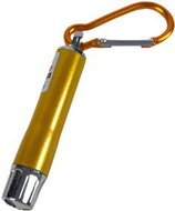 ANNAM Key ring with carabiner and laser 12 cm, yellow - Laser Pointer for Cats