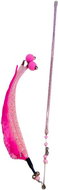 ANNAM Teether with pom pom string 40 cm, pink - Cat Toy