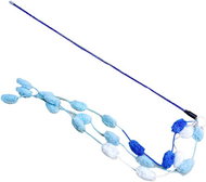ANNAM Teether with pom pom string 50 cm, blue - Cat Toy