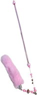 ANNAM Cat teaser with feather and heart 45 cm, light pink - Cat Toy