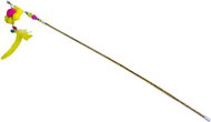 ANNAM Teaser paw for cats with feathers 55 cm, yellow - Cat Toy