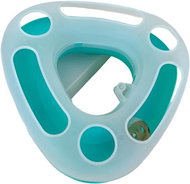 ANNAM Trojuhelník s míčkem pro kočky 25 cm, zelený - Hračka pro kočky