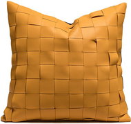 ANNAM Leather cover, space yellow 45 × 45 cm - Pillowcase