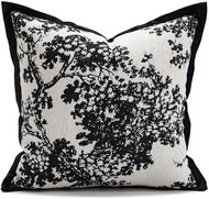 ANNAM Natural style tree cover, black and white 45 × 45 cm - Pillowcase