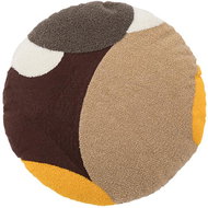 ANNAM Cover in yellow - round, yellow-brown 45 × 45 cm - Pillowcase