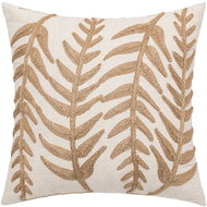 ANNAM Natural hemp quilted sheet cover, light brown 45 × 45 cm - Pillowcase