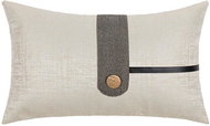 ANNAM Luxury pillowcase - beige + gold button, beige and gold 30 × 50 cm - Pillowcase