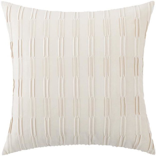 ANNAM Luxury pillowcase - beige with stripes, light beige 45 × 45 cm - Pillowcase - Main image