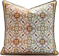 ANNAM Colonial style cover - embroidered - patterned, orange 45 × 45 cm - Pillowcase
