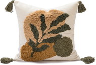 ANNAM Autumn fringed row cover No. 3, multicoloured 45 × 45 cm - Pillowcase