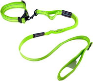 ANNAM Flexible leash with collar, leash 115 cm, collar 35-55 cm, green - Leash