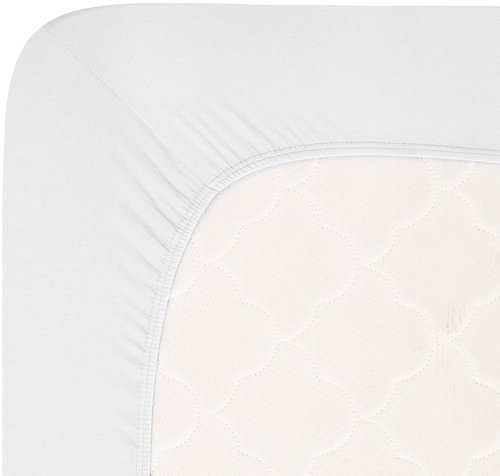 Andrea Simone Sheet Jersey Lycra boxspring 200 × 200 cm, bright white - Bedsheet - Main image