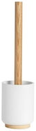 Andrea House Severská pryskyřicová WC štětka bílá/hnědá - Toilet Brush