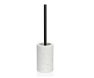 Andrea House Toilet brush with marble effect, black/white - Toilet Brush
